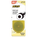 OLFA rotary blade packaging with yellow and white design