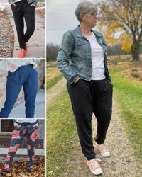 Photo collage of women wearing Audacity Joggers.