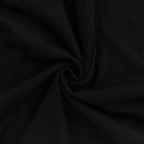 Close-up of black fabric with a ribbed texture