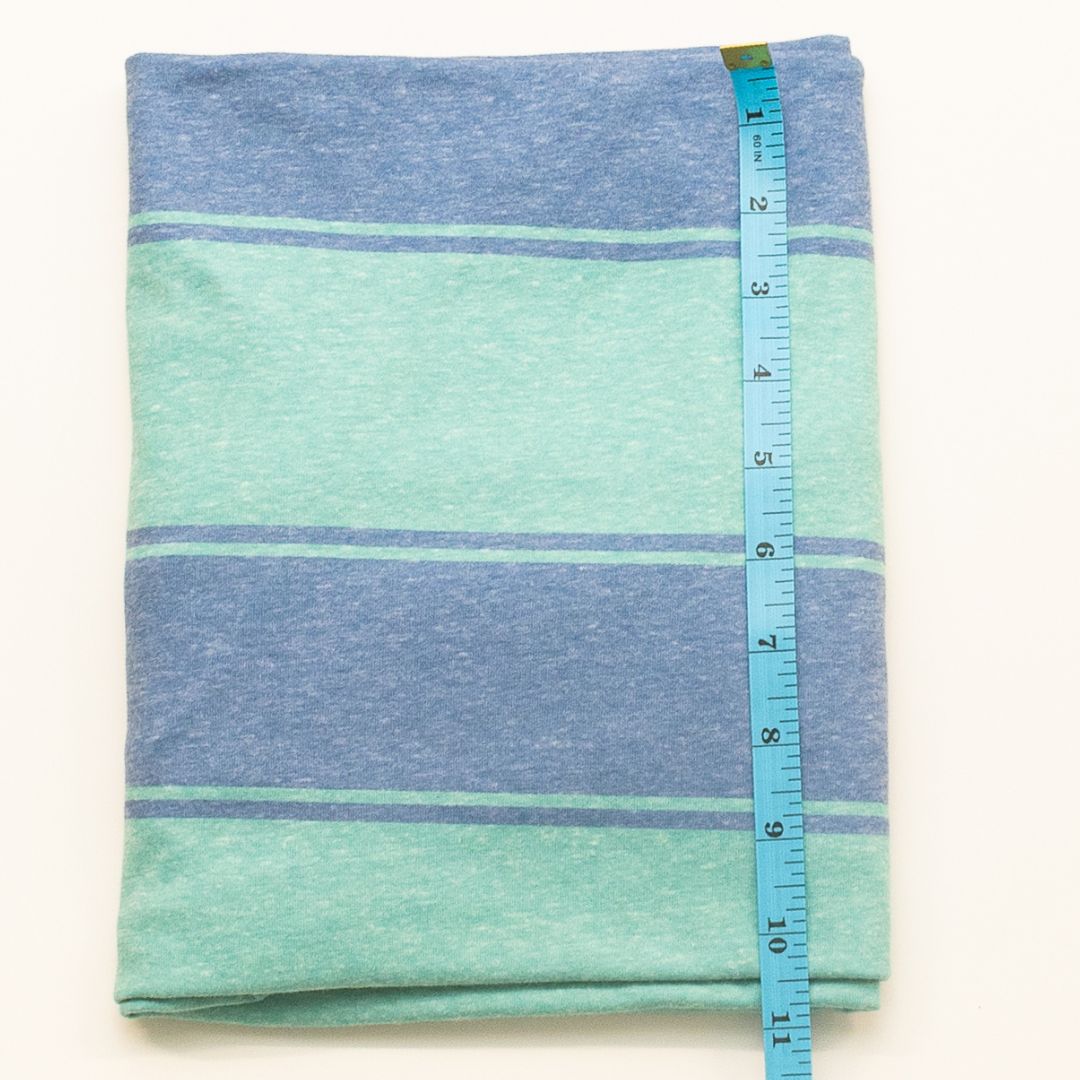 Blue Stripe Triblend Slub