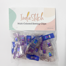 Purple Glitter Sewing Clips