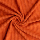 Orange Brushed Rib Knit - 3 Yards