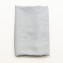 A folded piece of gray viscose fabric displayed flat against a clean white background.