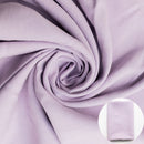 A Lavander Purple fabric shown draped with a small circular inset of folded fabric.
