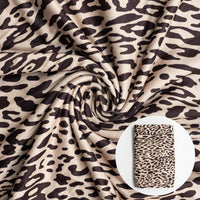 Leopard fabric in swirl pattern