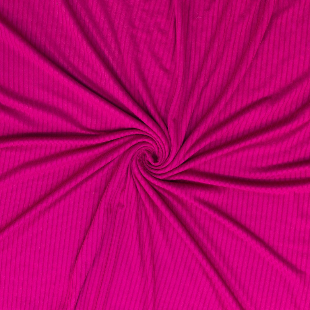 Magenta Rib Knit - Extra Fabric Option