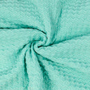 Cyan Raised Texture - 3 Yards