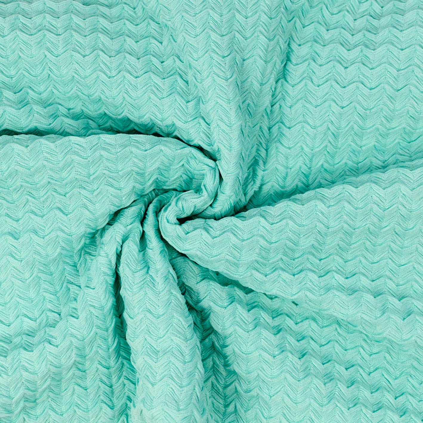 Cyan Raised Texture - 3 Yards