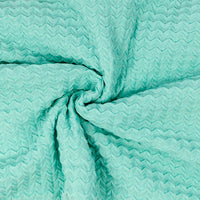 Cyan Raised Texture - 3 Yards