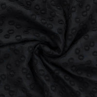 Black Jacquard Dot - 3 Yards