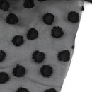 Black Jacquard Dot - 3 Yards