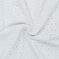 White Jacquard Eyelet - 3 Yards