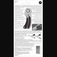 Package of a rotary cutter with text and images on a white background