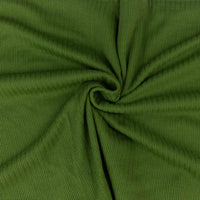 Close-up of green fabric with a swirl pattern