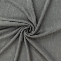 Close-up of gray fabric with a textured surface