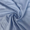 Close-up of blue fabric with a swirl pattern