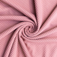Mauve Cozy Rib Knit - 3 Yards