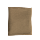 Brown fabric square on a white background