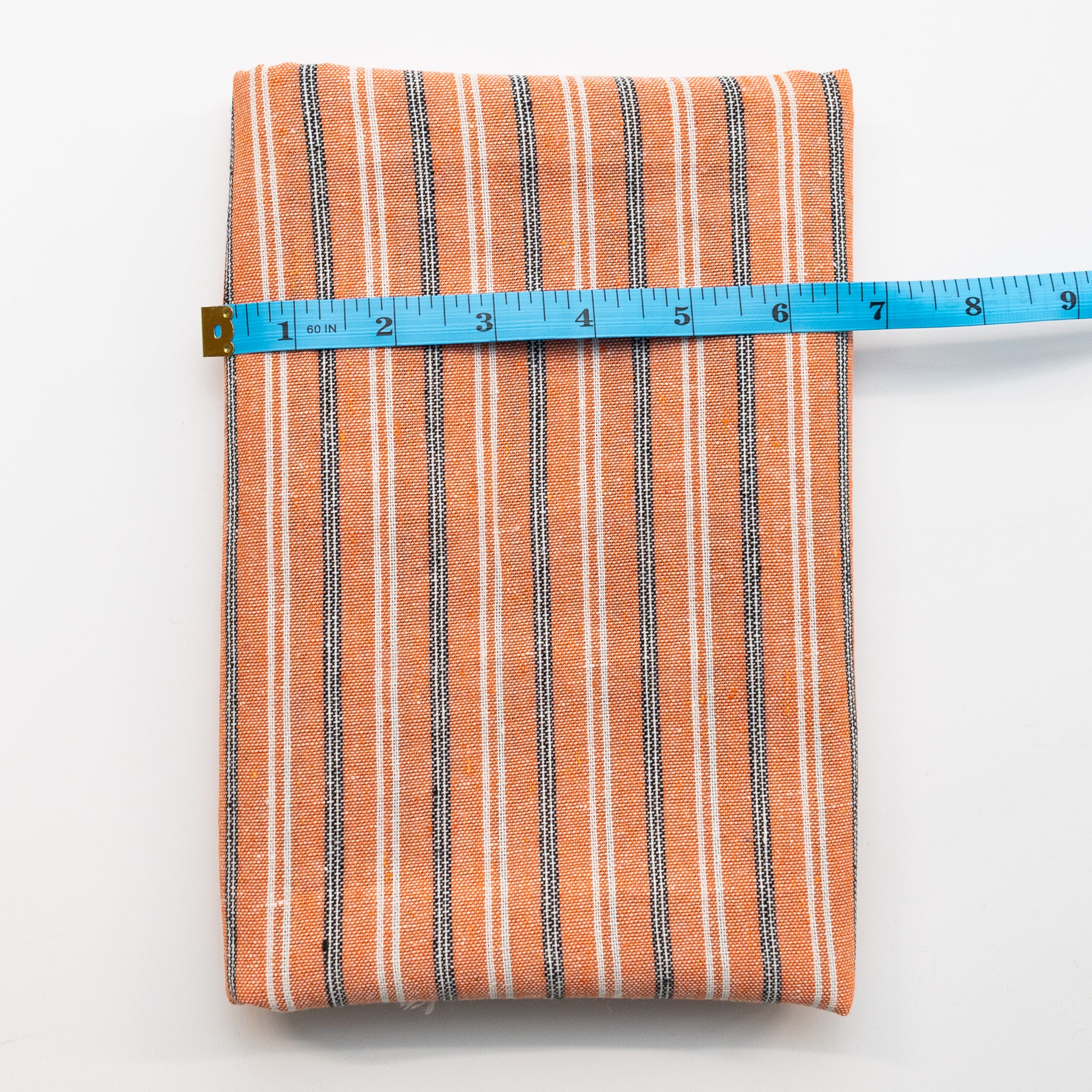 Orange Stripe Linen Blend - 3 Yards
