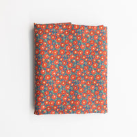 Red & Blue Floral Cotton Poplin - 3 Yards