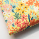 Yellow Floral Cotton Poplin - 3 Yards