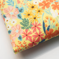 Yellow Floral Cotton Poplin - 3 Yards
