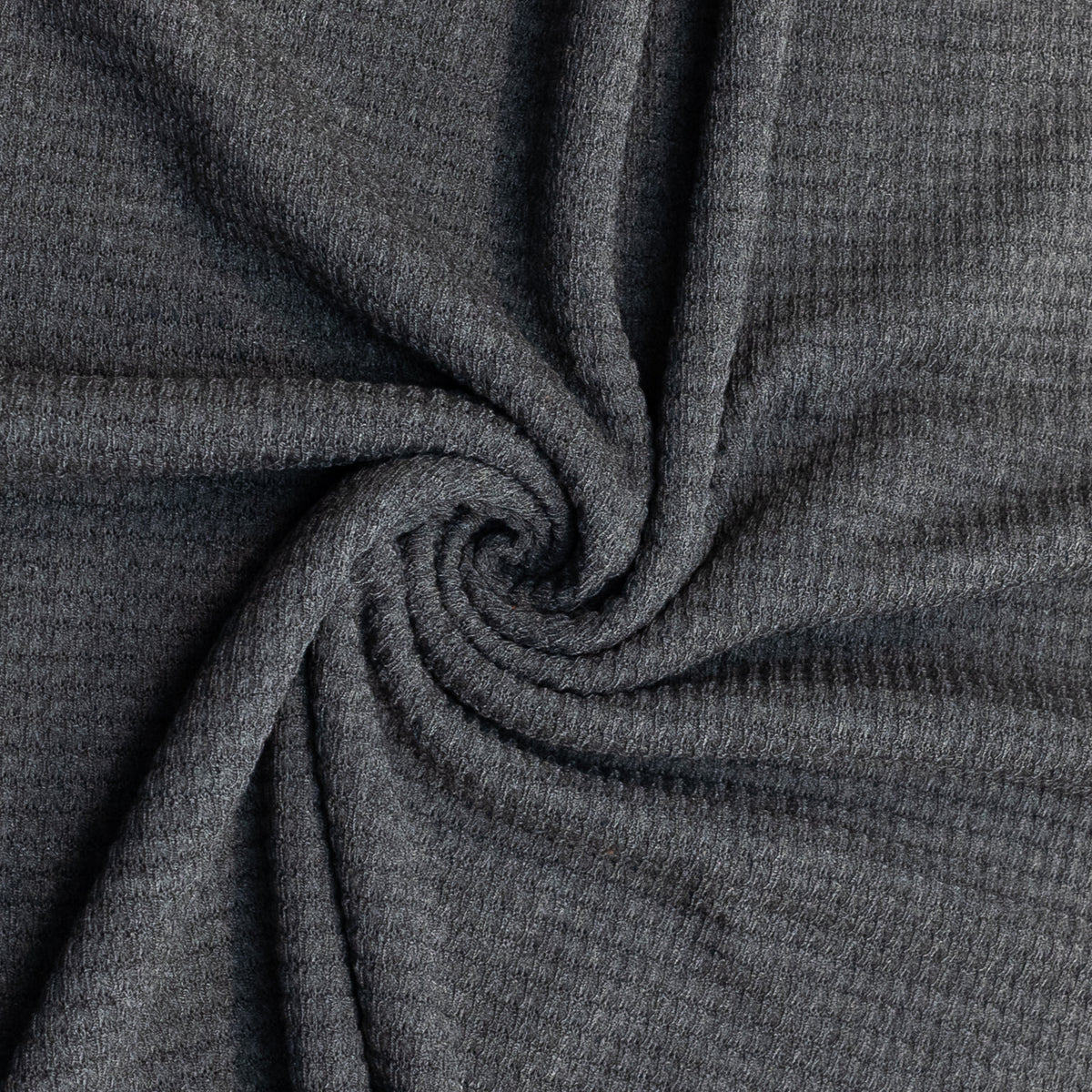 Charcoal Waffle Knit - 3 Yards