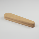 Large wooden tailor's clapper on a white background