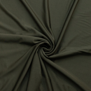 Olive yoga jersey fabric in a swirl